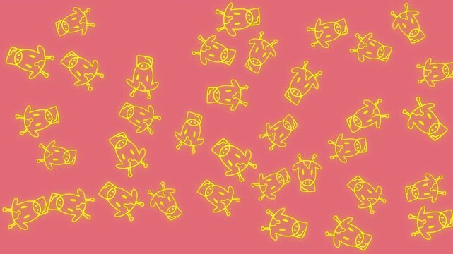 giraffe pattern background video