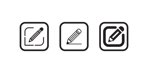 Edit pen icon, pen sign button, Pencil icon sign, black pencil icon, Vector illustration EPS 10.