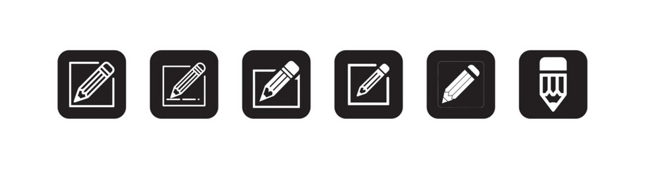 pencil, write or compose line art icon, pencil icon for note taking, Vector illustration EPS 10.