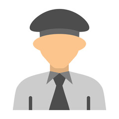 Driver Vector Flat Icon Design