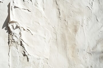 Obraz premium Closeup of a weathered, torn paper texture with subtle color variations