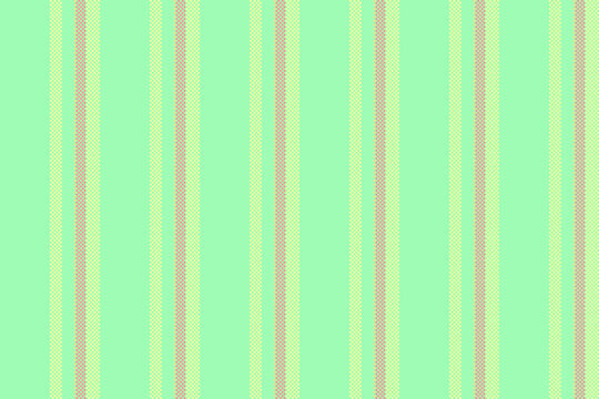 Dntricate fabric stripe vertical, popular background vector seamless. Cerde lines textile texture pattern in green and lime colors.