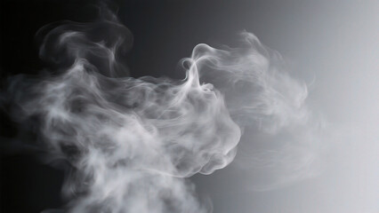 swirling smoke against gradient background