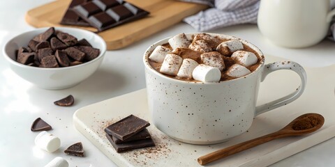 hot chocolate with marshmallows