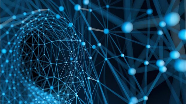Neural network mapping sensory pathways inside human nose, detecting digital fragrances within immersive virtual cybernetic environment video 4k