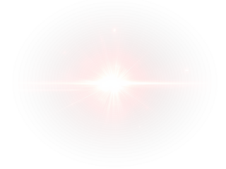 Radiant sunlight PNG with spark and light beam	