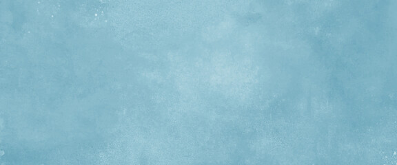 Soft, dreamy light blue watercolor wash background.  Sky pattern with snow. Light blue watercolor paper texture background. Blue azure turquoise abstract watercolor background.