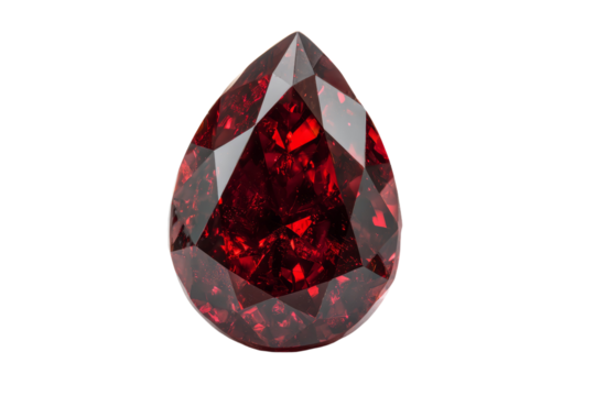 A red diamond with a diamond shape