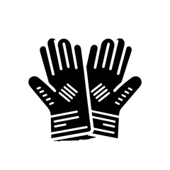 Mechanic Work Gloves Vector Illustration