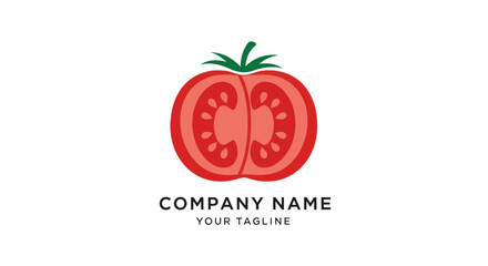 Tomato Slice Logo Design - Fresh, Vibrant, and Appealing for Food Brands.