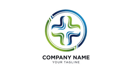 Modern Medical Cross Logo Design.