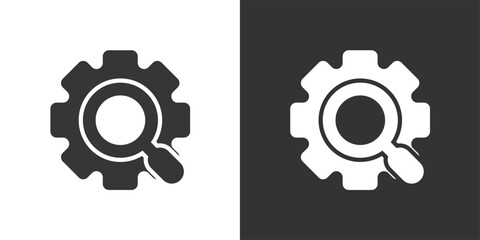 templateLook for Settings icon. Solid glyph series icon