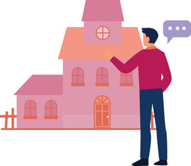 Boy is telling about church payer