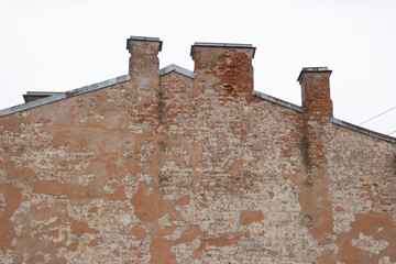 firewall wall of an old house