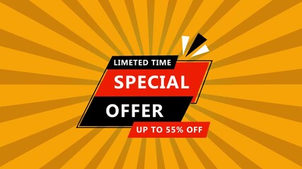 Limited Time Special Offer Up To 55 Percent Off With Sunburst Background sale discount