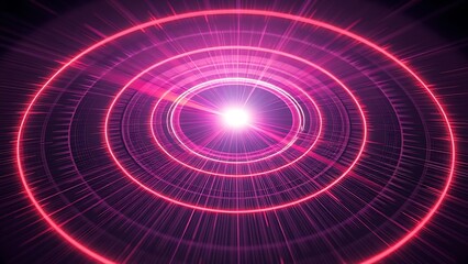 Obraz premium ultrathin. Concentric magnetic field lines of pure light warping space around a laser beam. STEM education sheets, lab safety posters, designed for biotech research communications, used by teachers.