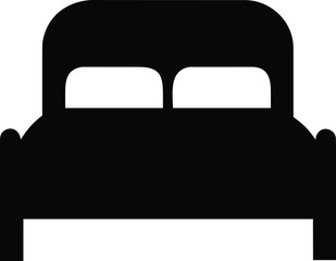 bed vector silhouette illustration