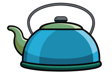 camping kattle on white background