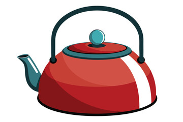 camping kattle on white background