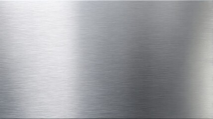 Brushed stainless steel texture metallic background silver panel horizontal grain industrial finish modern surface smooth reflective subtle gradient minimal design clean