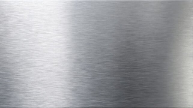 Brushed stainless steel texture metallic background silver panel horizontal grain industrial finish modern surface smooth reflective subtle gradient minimal design clean