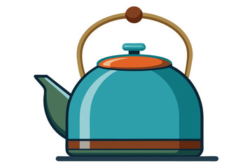 camping kattle on white background