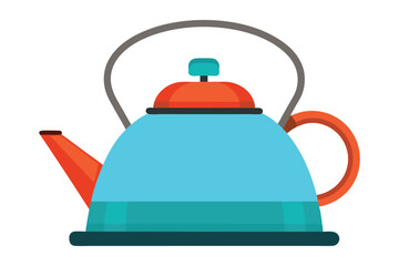 camping kattle on white background