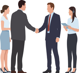 Fototapeta premium Business people shaking hands in office business, people, shaking, hands, office, team, collaboration, agreement, corporate, success, partnership, meeting, professional, deal, communication, support, 