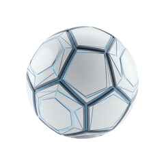 Naklejka premium Soccer ball isolated on transparent background