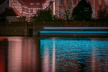Wrocław, Noc, Światła, podróż, architektura miejska, długi czas ekspozycji, mosty, Night, Lights, travel, urban architecture, long exposure, bridges, fontanna, fountain, bridge, © Adrian Jaśpiński