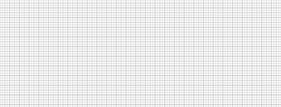 Minimalist black grid background imitating graph paper with neat blue outline pattern for plotting, note, notebook, journal, bullet planner, and school design layout projects. Vector