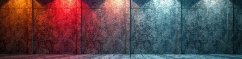 Brushed aluminum, geometric grid, industrial chic, presentation, industrial