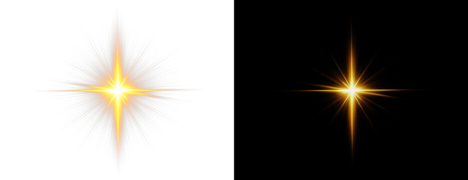Png Golden Starburst PNG Overlay on transparent background