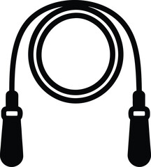 Simple looped jump rope icon with minimal style © Kona