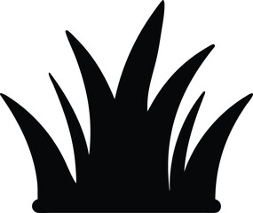 grass silhouette vector