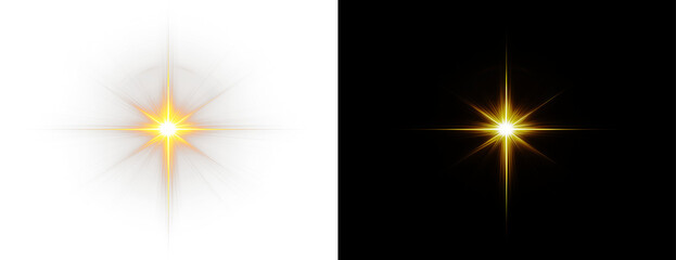 Png Golden Starburst PNG Overlay on transparent background