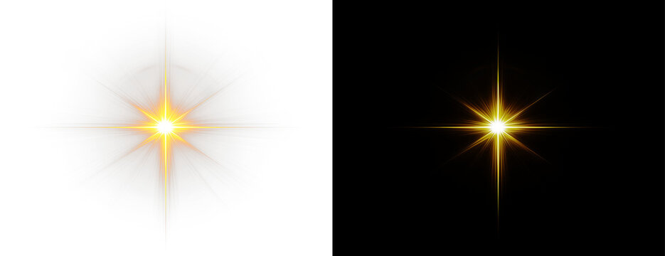 Png Golden Starburst PNG Overlay on transparent background