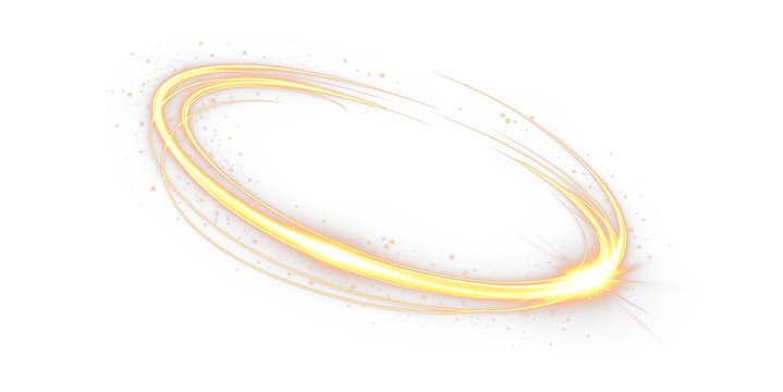 Gold wave arc PNG with soft luminous sheen — elegant path PNG Overlay on a transparent background for classy banners, catalog covers, and festive backdrops. - Powered by Adobe