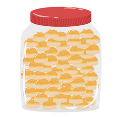Nastar snack cookies jar