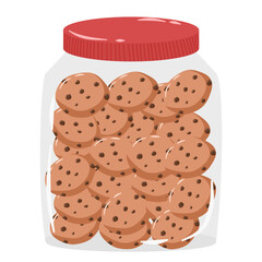 Chocolate chip cookies jar