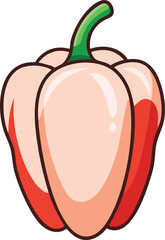 just a capsicums vector art with a white backgroun