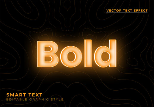 Editable Text Effect Template Layout