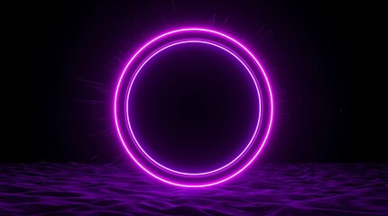 glowing neon lights