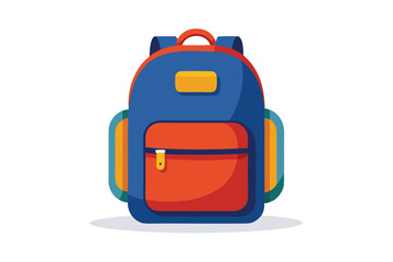 vector illustration of a backpack