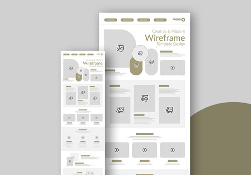 Wireframe Template Layout