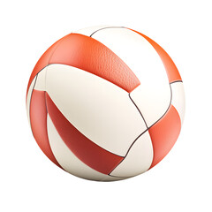 Volleyball Ball on White or Transparent Background - High Quality Transparent Image for Professional Volleyball Designs