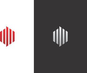 polygon logo business finance vector logo