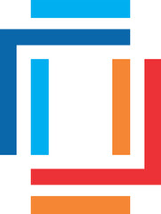 line logo business finance vector logo