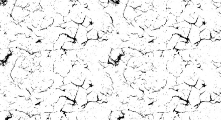 Cracked pattern texture in black and white, suitable for backgrounds or designs. The intricate cracks and lines create an interesting visual effect.
