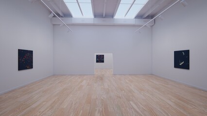 Obraz premium Art Museum Gallery Interior 44_ZETOCG